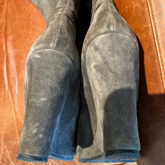 Prada Suede Wedge Knee Boot - Picture 6 of 6